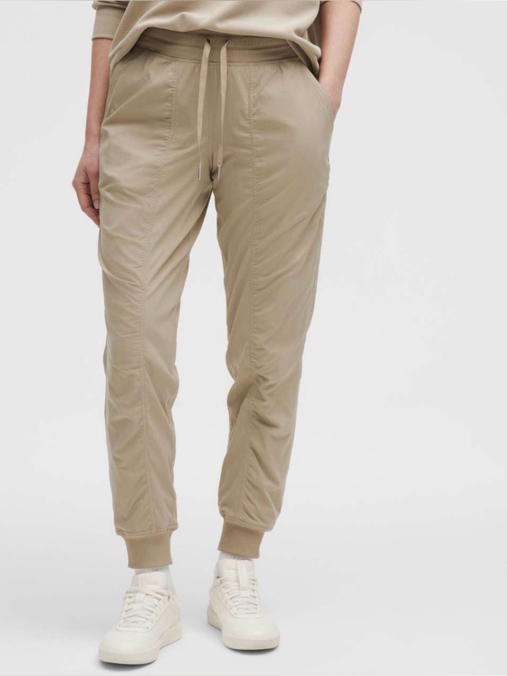 NWT Lululemon Dance Studio Mid-Rise Jogger Full Length Sheer Oak Tan 4 Gorpcore